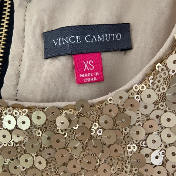 Champagne Gold Sequin Vince Camuto Tank Top - Picture 6 of 6